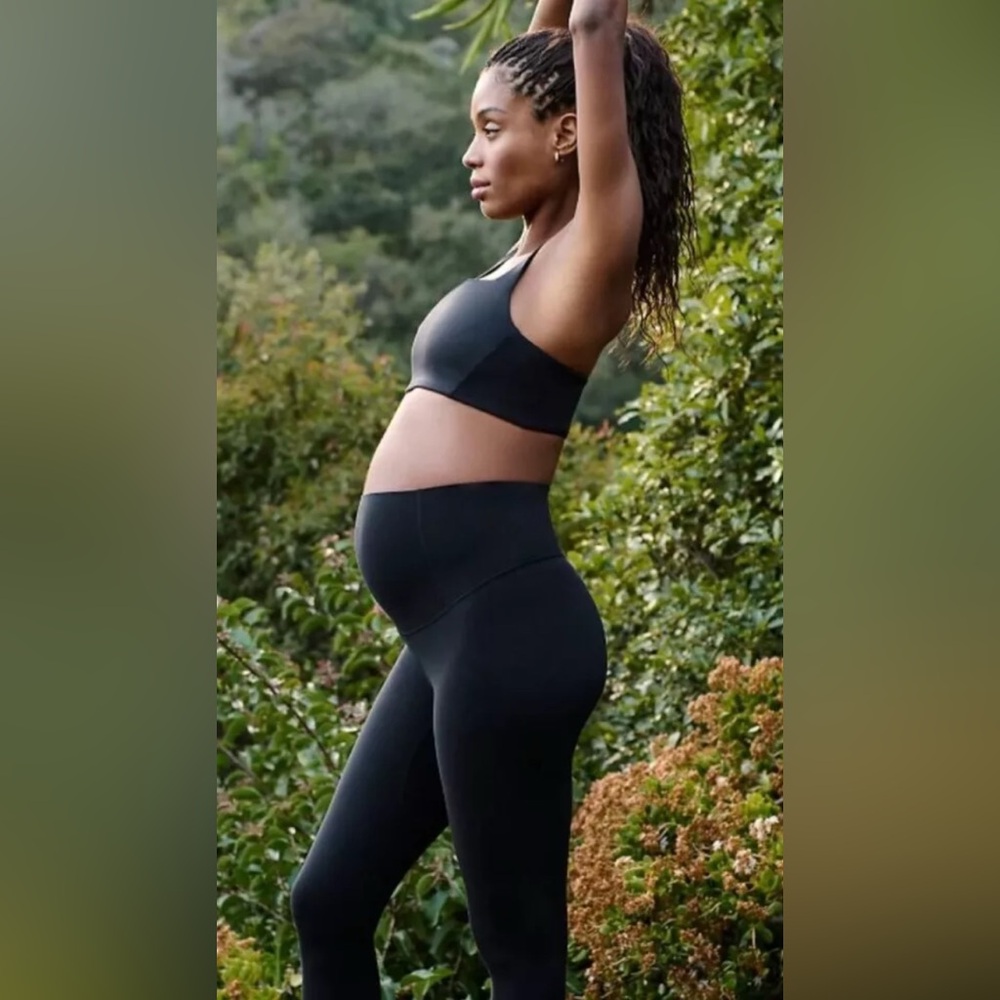 NWT Free People  x Hatch Never Better Maternity Leggings in Black